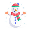 © ImageNator - Snowman with scarf and buttons Holiday SVG Icon