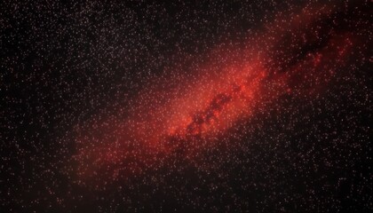 Wall Mural - mysterious red nebula cloud in star filled halloween night sky with cosmic dust particles ideal for web design, print poster, background, or sci-fi branding

