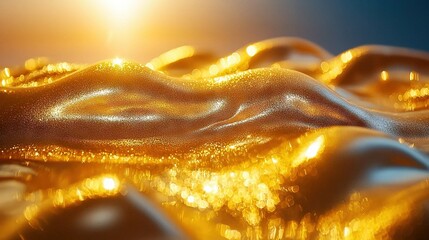 Poster -   A high-resolution photo of a gleaming surface under the bright sun, with a sharp focus on the object and a soft blur for the background
