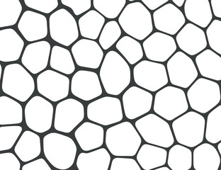 Poster - Abstract Geometric Pattern of Interlocking Shapes