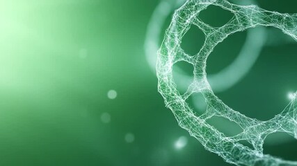 Aufkleber - Abstract Cellular Structure: A stunning and intricate depiction of a cellular structure, rendered in a delicate network of interconnected lines, floats gracefully against a gradient backdrop.