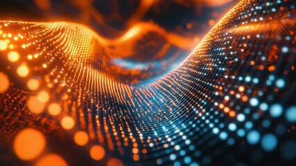 Poster - Close-up of a spiral-shaped light display with bright colors and intricate details