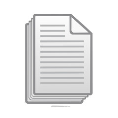 Poster - Stack of Paper Document Files with Text Lines Symbolizing Records and Information Management