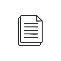 Poster - Stacked Paper Documents Sheets Outline Style Illustration on Black Background for Graphic Resources