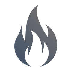 Poster - Abstract Fire Icon Graphic Isolated on Black. Gradient Flames Illustration for Energy Concepts, Combustion, and Design Projects
