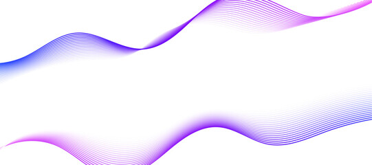 Poster - Abstract background with lines and waves. Web banner size. Element for design isolated on white.