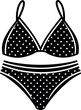 © Md - summer bikini swimsuit vector Shallotte on white background