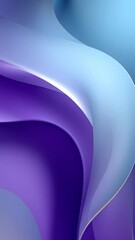 Aufkleber - Colorful waves in shades of blue and purple blend seamlessly, creating a fluid and modern design. Ideal for creative projects and digital art concepts