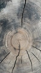 Poster - A close-up shot of the natural grain pattern on a piece of wood