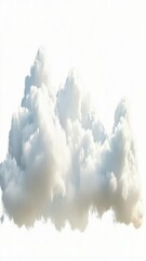 Aufkleber - A plane flying through a cloud-filled sky, great for travel or aviation related projects