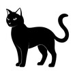 © nillgraph20 - Cat silhouette vector Style with white background