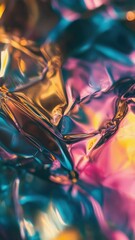 Poster - A close-up shot of a shiny metal surface with intricate details