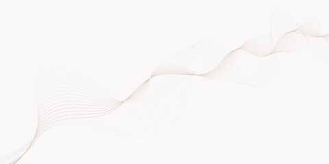 Aufkleber - delicate wave pattern of fine lines gracefully flows across a bright white background creating a soft effect lines creating a wave like design.