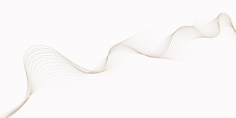Aufkleber - delicate wave pattern of fine lines gracefully flows across a bright white background creating a soft effect lines creating a wave like design.