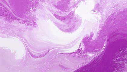 Wall Mural - vibrant violet and white abstract swirl texture with dynamic brushstroke flow and high energy moveme