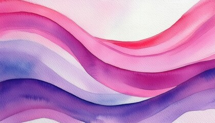 Wall Mural - vibrant watercolor wave pattern in pink and purple hues for abstract halloween design, ideal for web