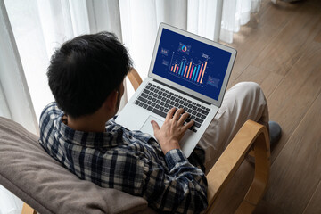 Poster - Business data dashboard provide business intelligence analytic for marketing strategy planning brisk with big data set to analyze customer demands and foreseeing business future