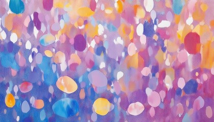 Wall Mural - vibrant abstract watercolor with pastel purple, orange, and blue petals in motion perfect for web de