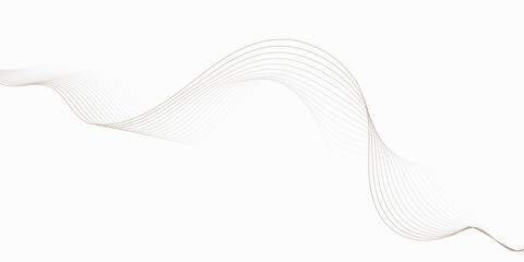 Poster - curved line pattern extending diagonally  wavy lines pattern  white background,  creating a flowing and elegant design element.