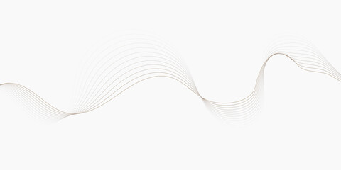Poster - curved line pattern extending diagonally  wavy lines pattern  white background,  creating a flowing and elegant design element.