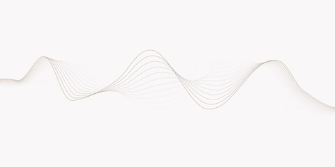 Poster - curved line pattern extending diagonally  wavy lines pattern  white background,  creating a flowing and elegant design element.