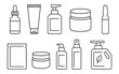 © Hubba Bubba - Beauty, skincare line icon set. cosmetic, personal care icons outline collection