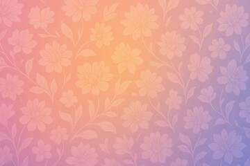Poster - Soft floral gradient background in pastel hues, perfect for design projects.