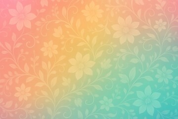 Poster - Soft floral gradient pattern with pastel colors, perfect for backgrounds and designs.