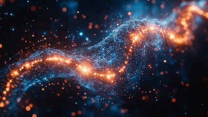 Poster - Cosmic Dance of Light: Witness the mesmerizing dance of celestial dust and energy as vibrant cosmic nebulas swirl and ignite across the vast expanse of space.
