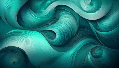 Aufkleber - abstract teal swirling gradient background