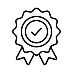 Poster - Approved quality guarantee badge vector graphic design for certification and assurance icon symbol