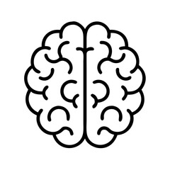 Poster - Human brain illustration for medical research and science education projects and creative designs