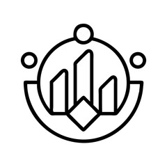 Poster - Modern city skyline logo design vector, urban architecture, building construction and real estate concept 95