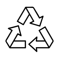 Poster - Recycle symbol vector icon, eco friendly, environmental protection and waste management concept design element
