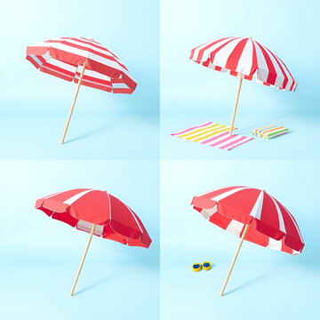 Tropical beach resort with lounge chairs and umbrellas in Phuket ,Thailand. Summer, Travel, Vacation and Holiday concept