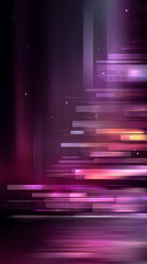 Poster - Purple technology background with horizontal lines and blocks. Abstract digital backdrop representing data transfer and network systems. Sleek design for business presentations and tech concepts.

