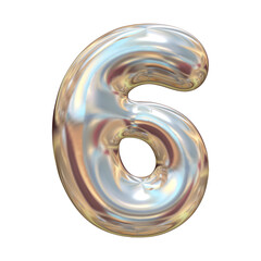 Poster - 3d render of colorful letters and numbers