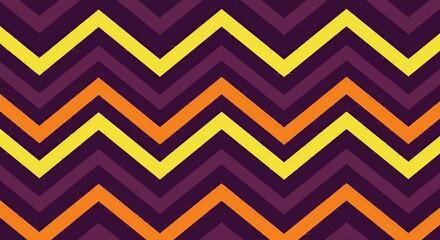 Poster - Colorful Zigzag Vector Pattern Background Design Aesthetic Backdrop Presentation Abstract Visual Art Modern Digital Textile Decoration Style