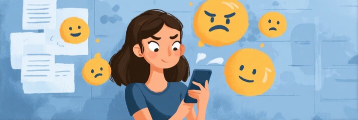 Poster - Digital Bullying Response Flowchart for Teens Highlights Positive Actions and Emotional Awareness in a Supportive Environment