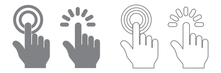 Leinwandbilder - hand click icon vector. pointer sign and symbol. hand cursor icon