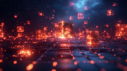 Aufkleber - Digital Data Cityscape: A mesmerizing digital city, pulsing with the energy of interconnected data streams.