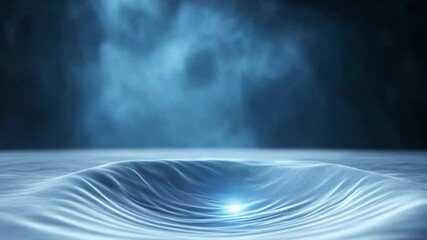 Poster - Abstract Blue Energy: Glowing blue energy swirls and pulses creating an otherworldly abstract scene.