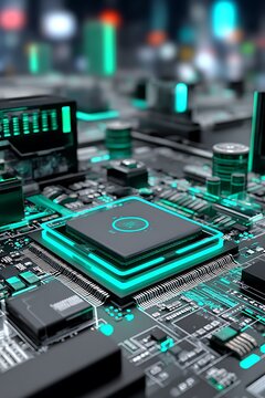 Circuit board close-up