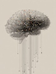 Aufkleber - Exploration of Brain Complexity Highlighting Information Overload in a Neutral Layout