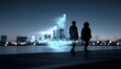 © Rejo - Cityscape silhouettes at night
