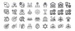 © pixelVista - Bundle 96 Black and White Line Icons Teamwork Global Business Strategy