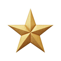 Poster - Golden Star Icon with Textured Surface for Award, Recognition, or Decorative Use in Graphics and Designs Transparent background or png