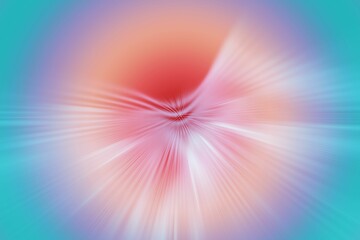 Poster - Abstract radial pastel burst pattern is radiating in flat design, with soft gradient streaks