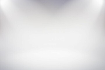 Poster - Flat design white backdrop is showing subtle gray gradient with soft corner spotlights in studio