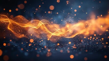 Poster - Ethereal energy flow on dark ground